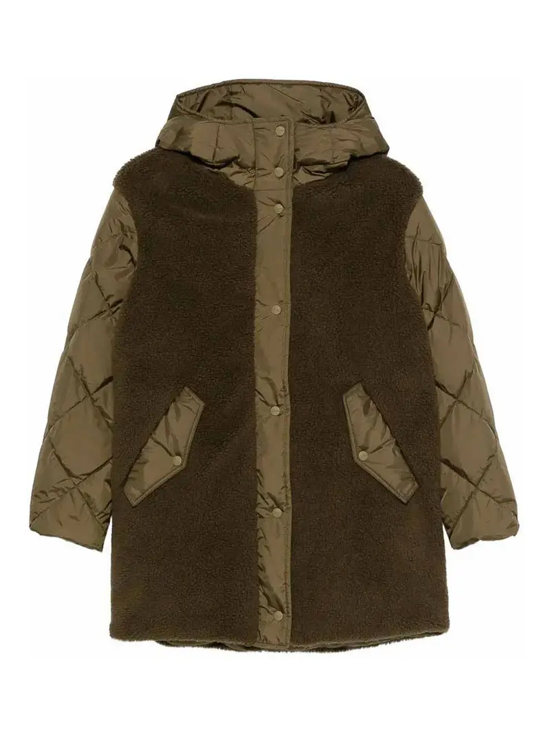 Cappotto Trapuntato Militare Verde