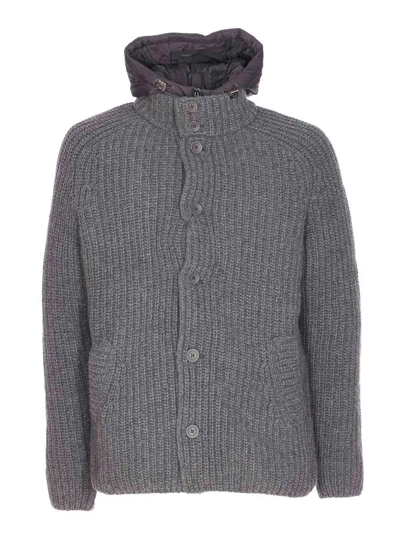 Chiusura a zip del Bomber grigio