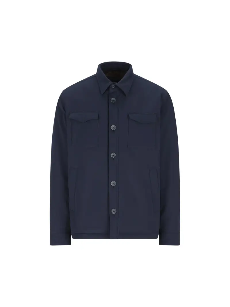 Giacca Con Tasche A Pattina BLU