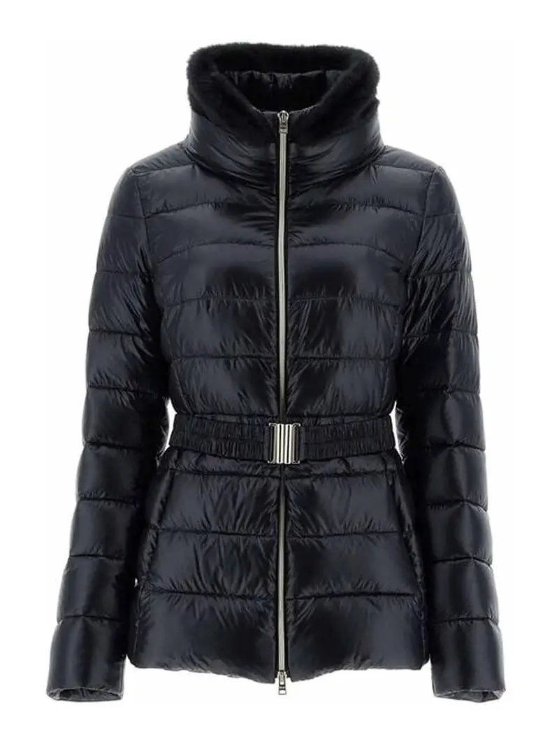 Giacca in finta pelliccia Nero