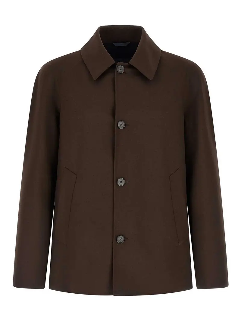 Giacca in fresca lana Marrone