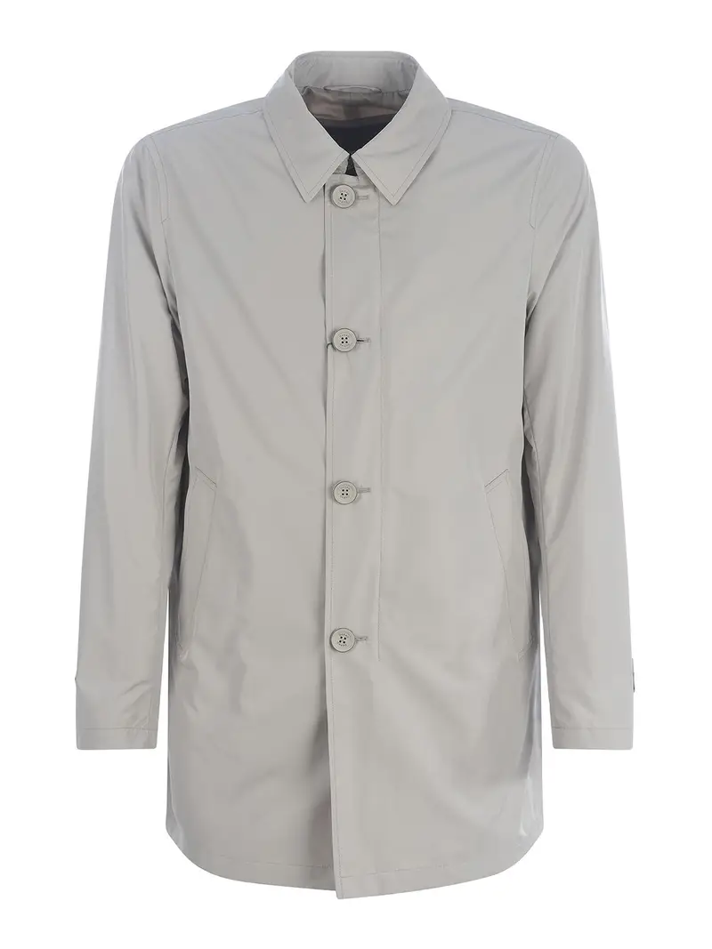Herno impermeabile in nylon Grigio Chiaro