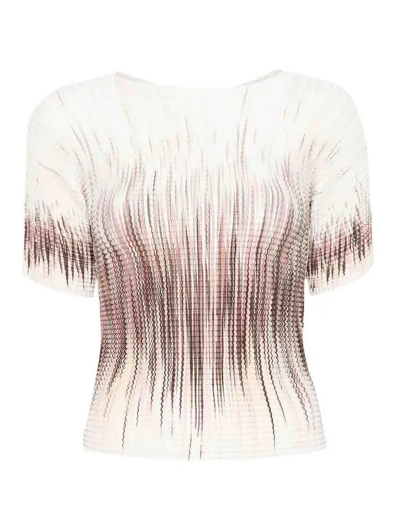 Maglietta in seersucker Multicolore