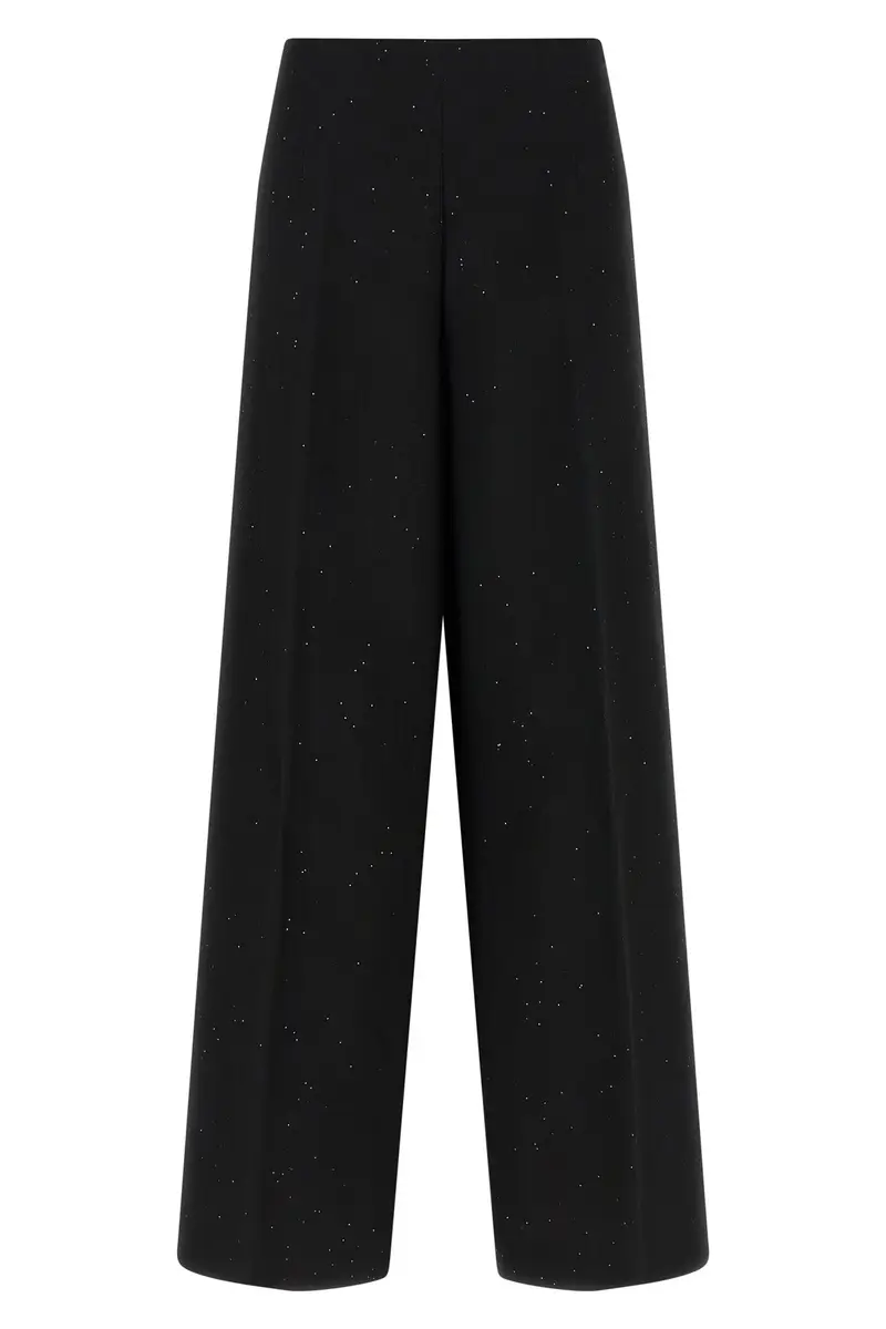 Pantalone Micro Paillettes Nero