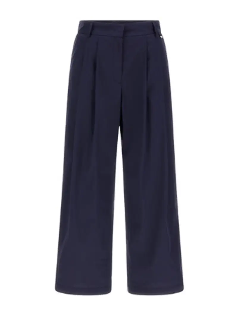 Pantaloni con pieghe Blu