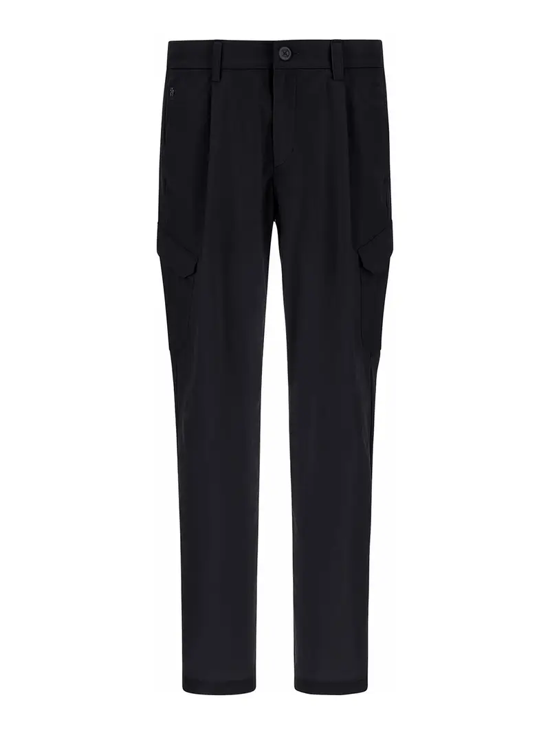 Pantaloni da carico in nylon immergete Nero