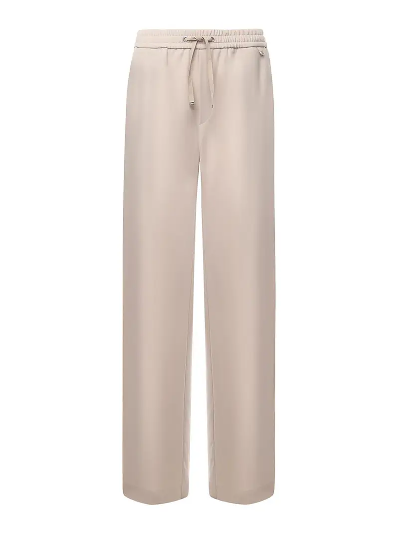 Pantaloni in raso crÃªpe opaco Giallo