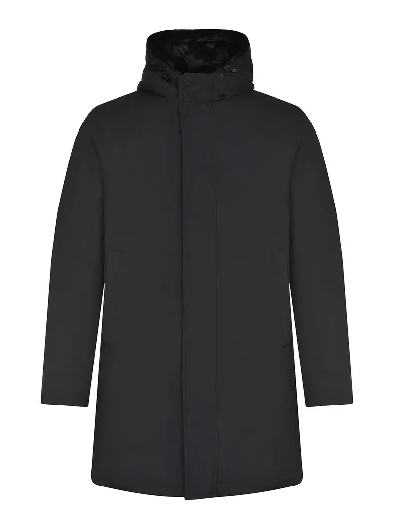 Parka realizzato in poliestere Nero