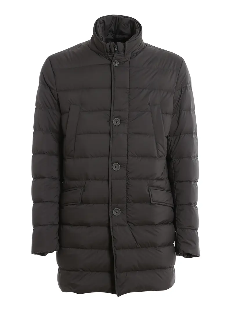 Piumino Il Cappotto Grigio Scuro