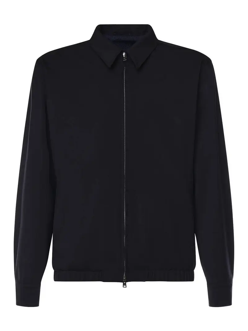 Shacket diagonale leggero Blu