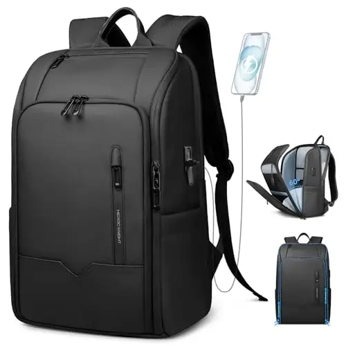 HEROIC KNIGHT Zaino Uomo Elegante per Laptop da 16 pollici con Porta USB Bagaglio a Mano Zaino Porta pc Impermeabile