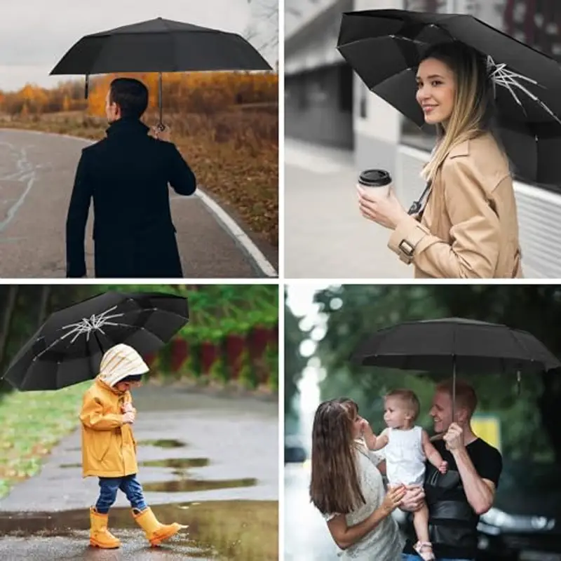 Herreicher Ombrelli Uomo Nero 1205222 miniatura 3