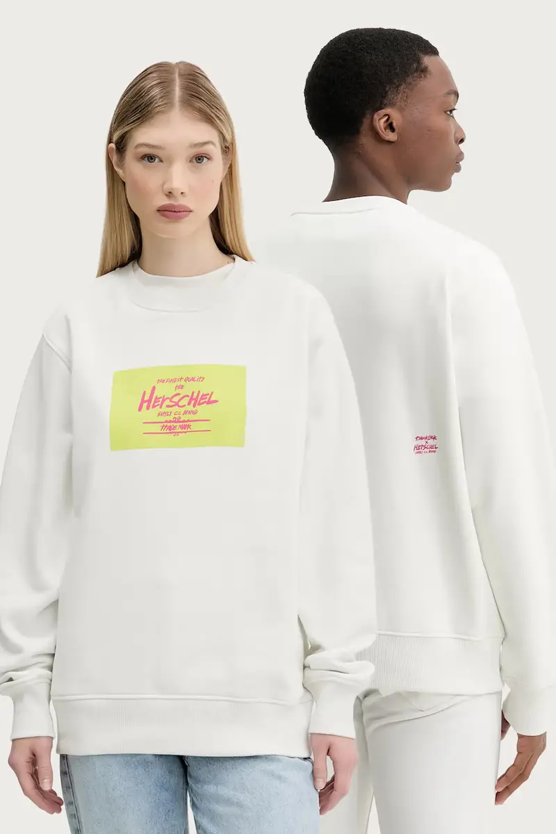 felpa in cotone colore beige 50550-05977