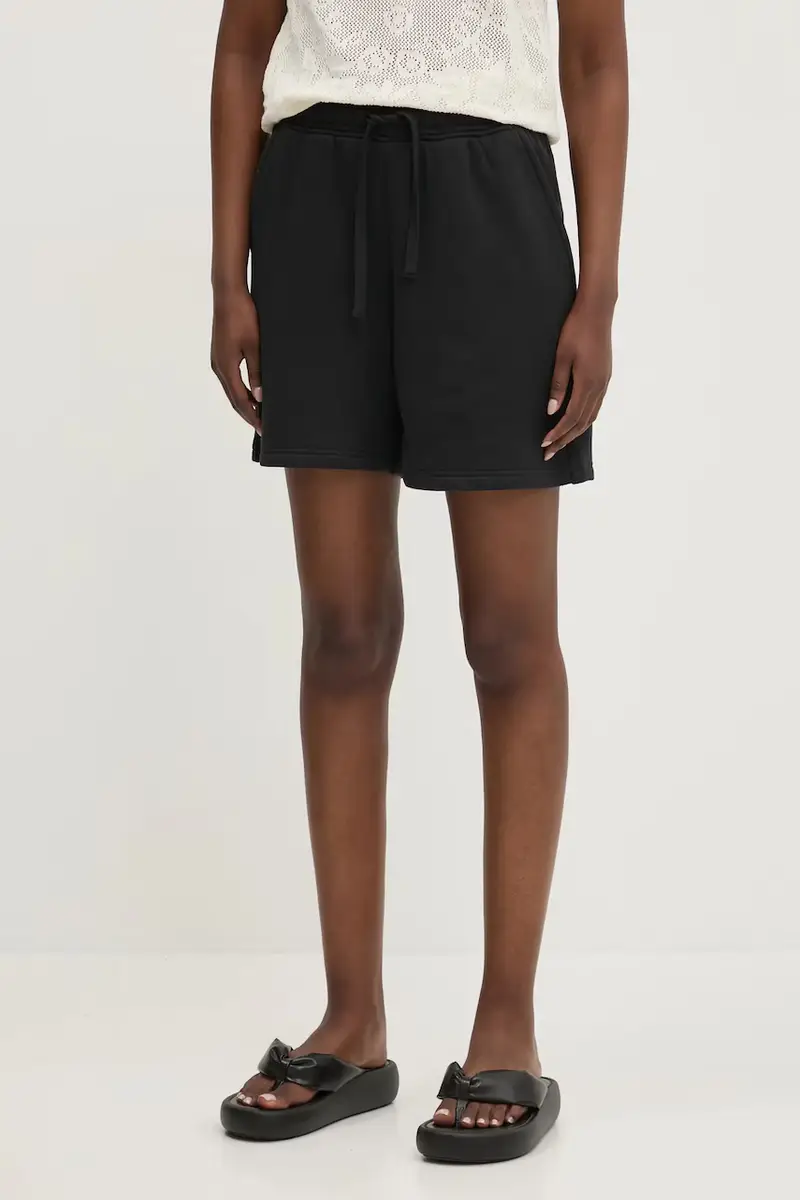 pantaloncini in cotone donna colore nero 50307-00001