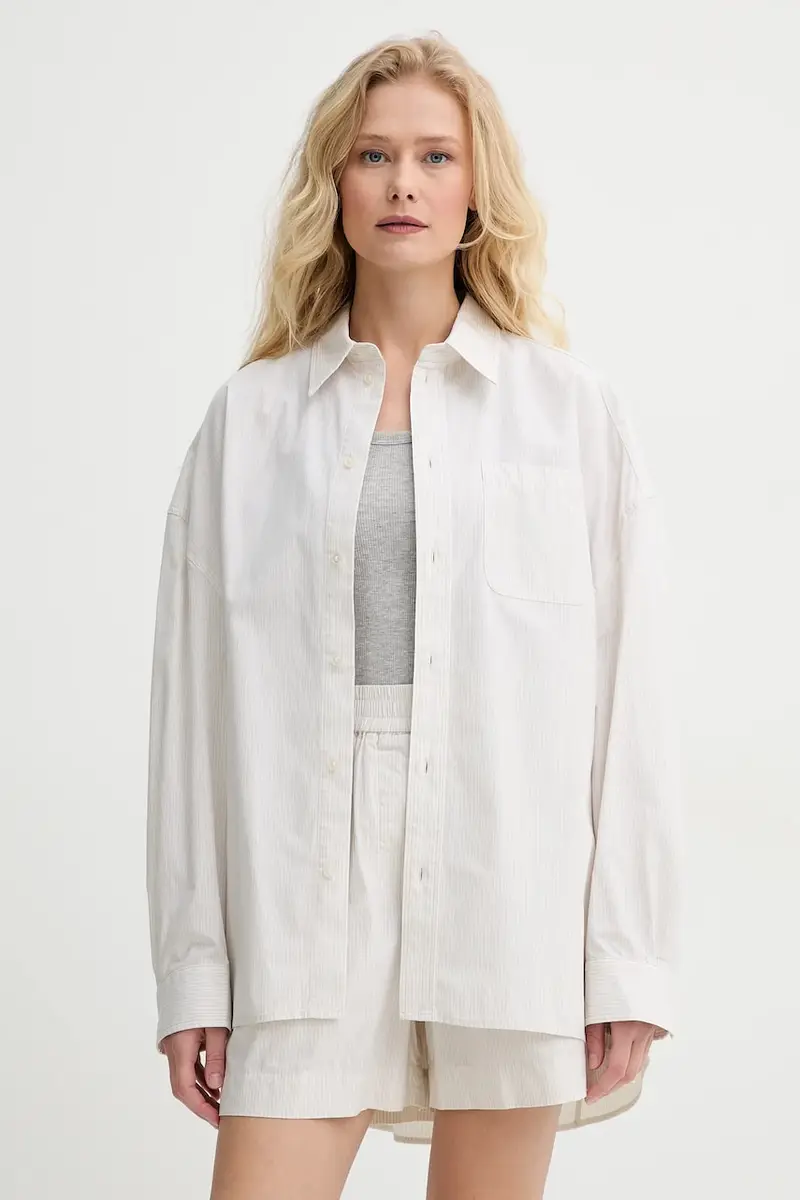 camicia in cotone Lex donna colore beige 5567172