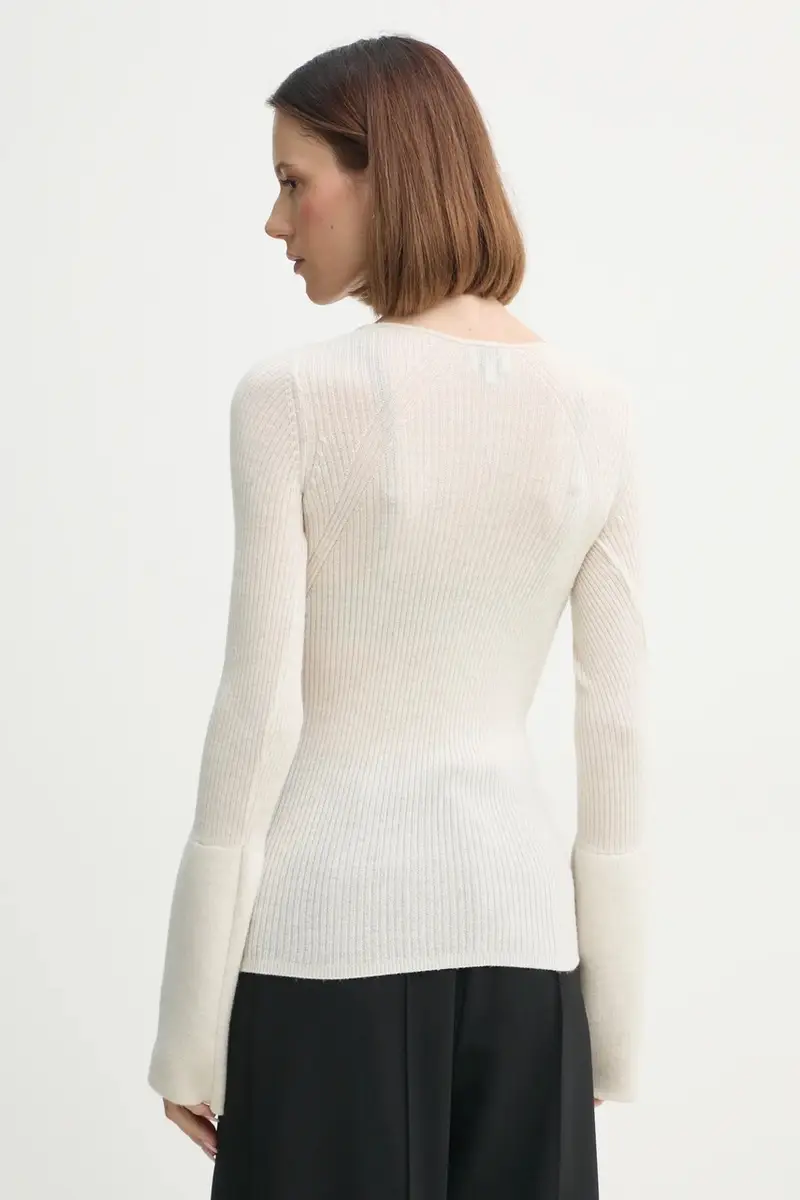 cardigan in lana Liw colore beige 5434825 miniatura 3