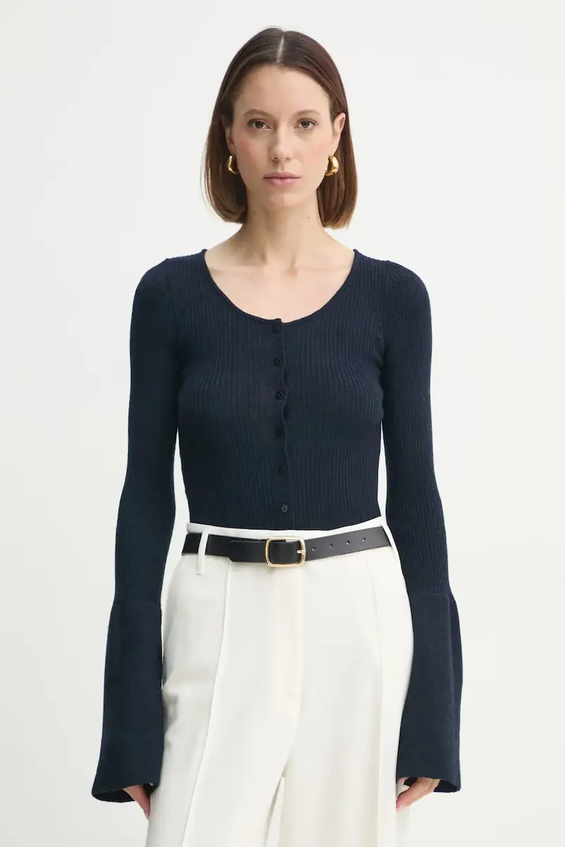 cardigan in lana Liw colore blu navy 5434825