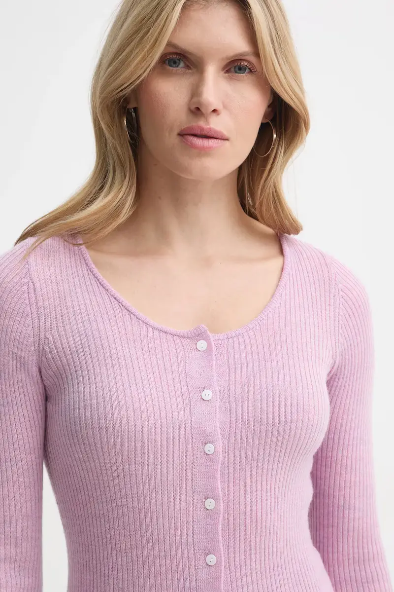 cardigan in lana Liw colore violetto 5434825 miniatura 4