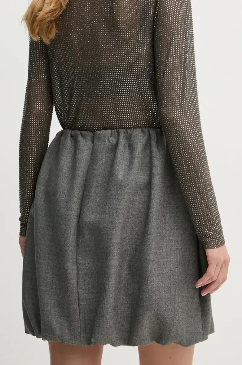 gonna in lana Evans colore grigio 5391140 miniatura 3