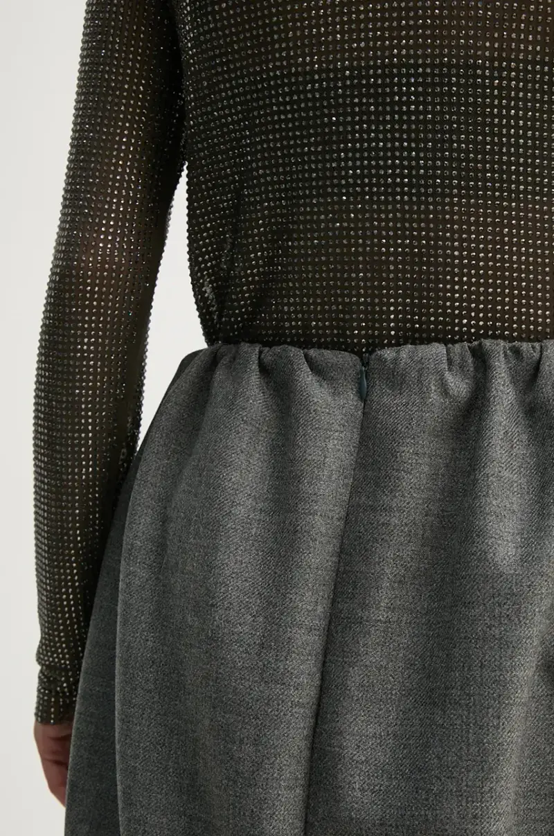 gonna in lana Evans colore grigio 5391140 miniatura 4