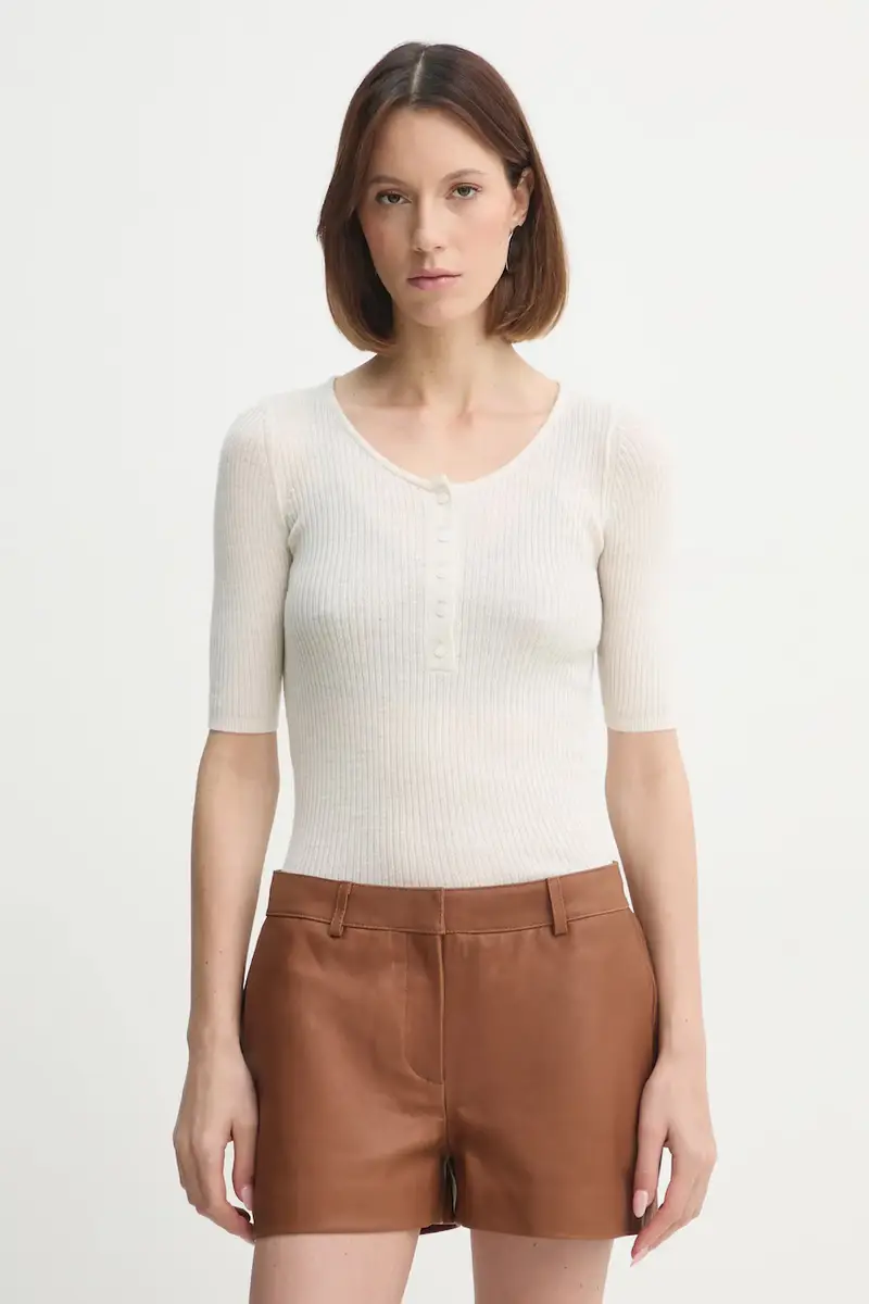 maglione in lana Agnes donna colore beige 5433825