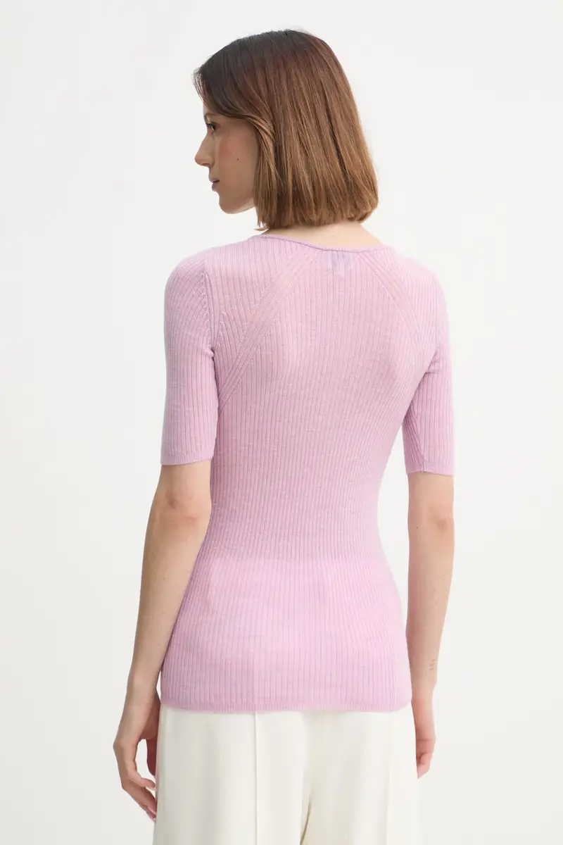 maglione in lana Agnes donna colore violetto 5433825 miniatura 3