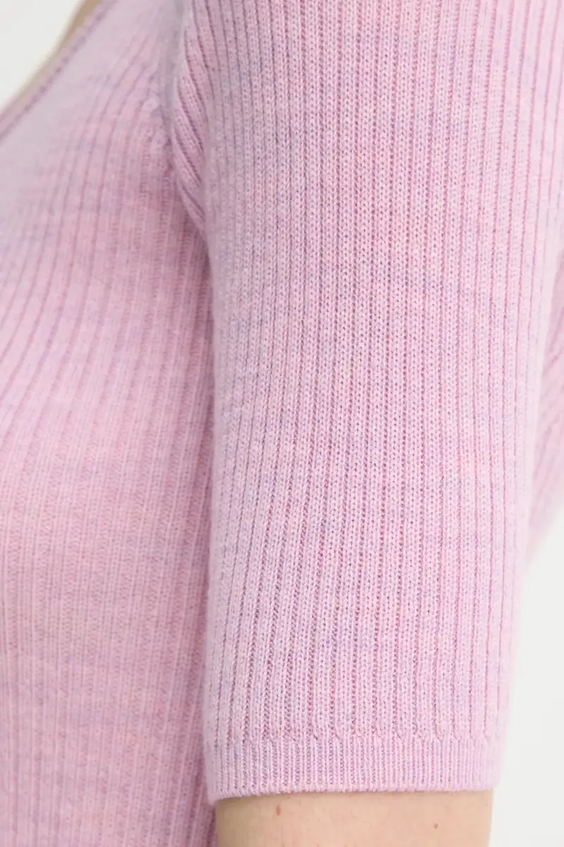 maglione in lana Agnes donna colore violetto 5433825 miniatura 4