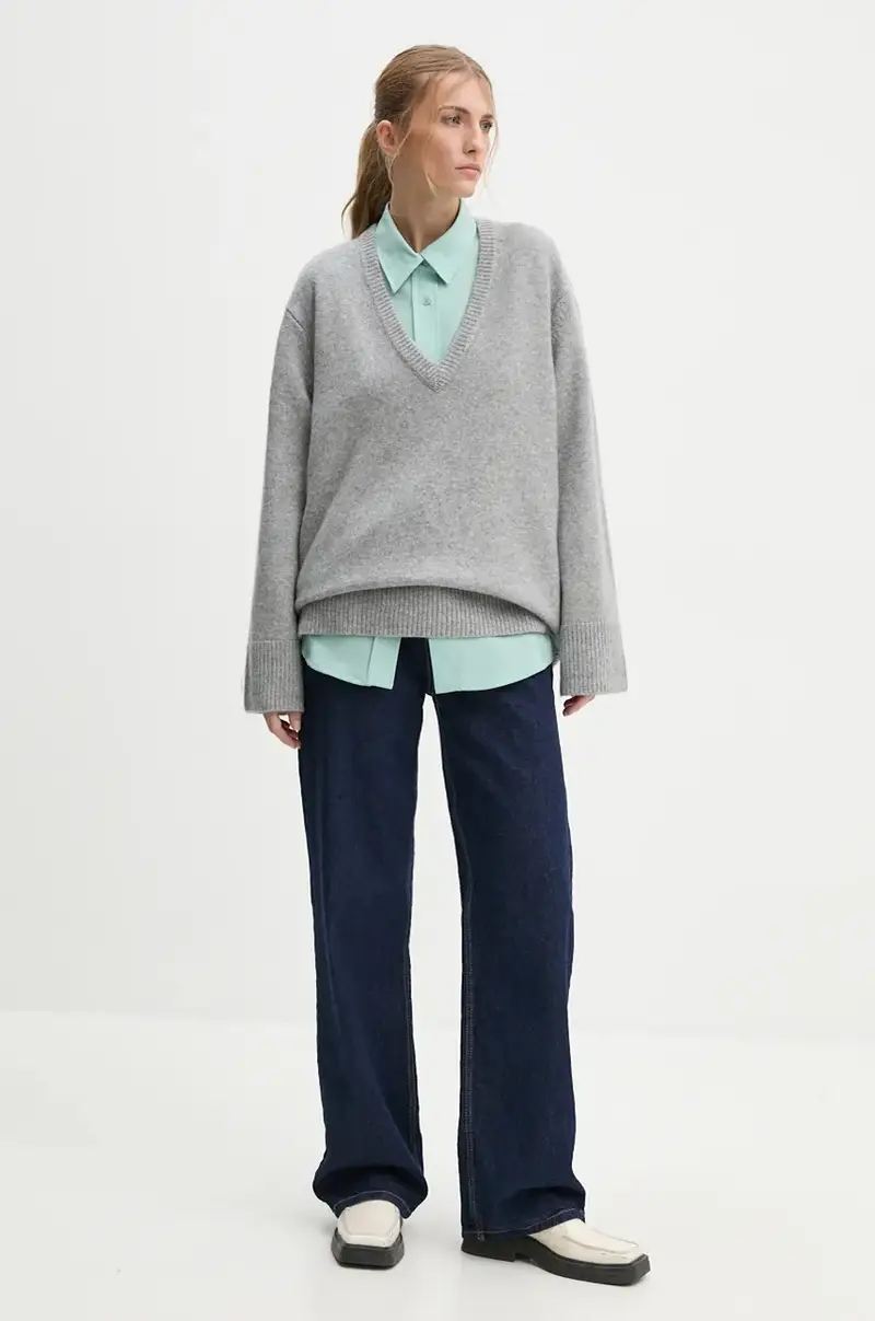 maglione in lana Dicte donna colore grigio 5337974 miniatura 2