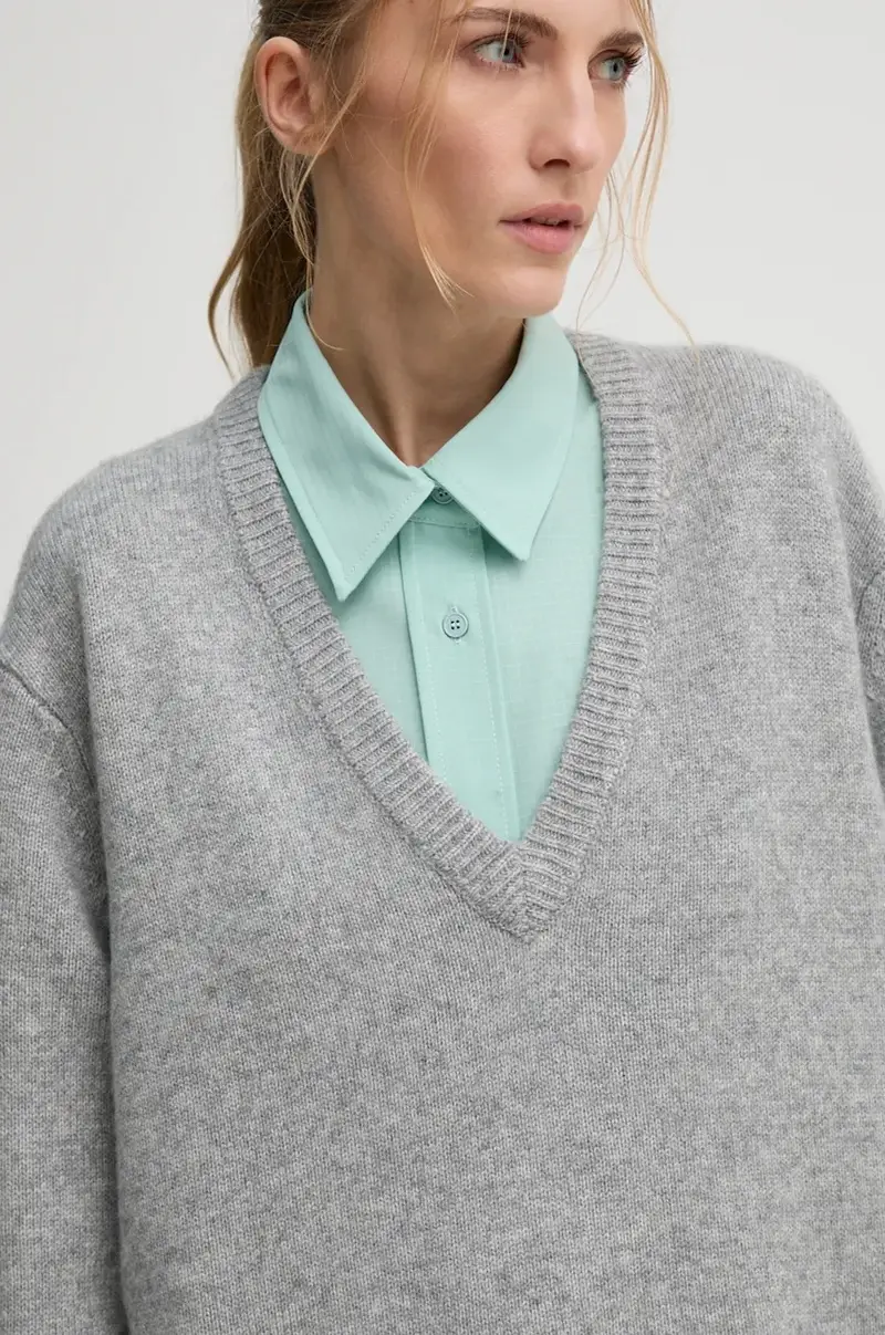 maglione in lana Dicte donna colore grigio 5337974 miniatura 4