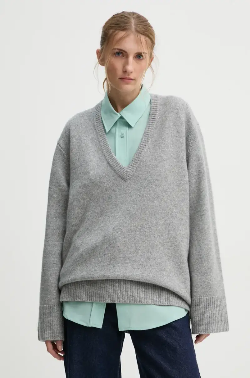 maglione in lana Dicte donna colore grigio 5337974