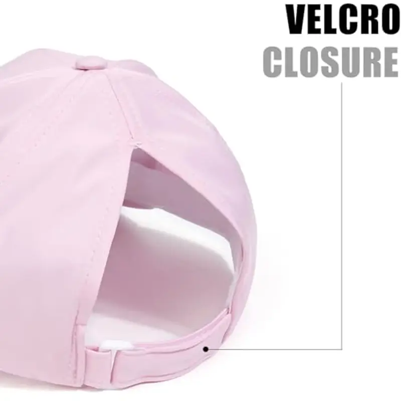HERUAI Cappello da baseball per bambini con coda di cavallo per 3-8 anni ragazze ragazzi regolabile protezione UV miniatura 3