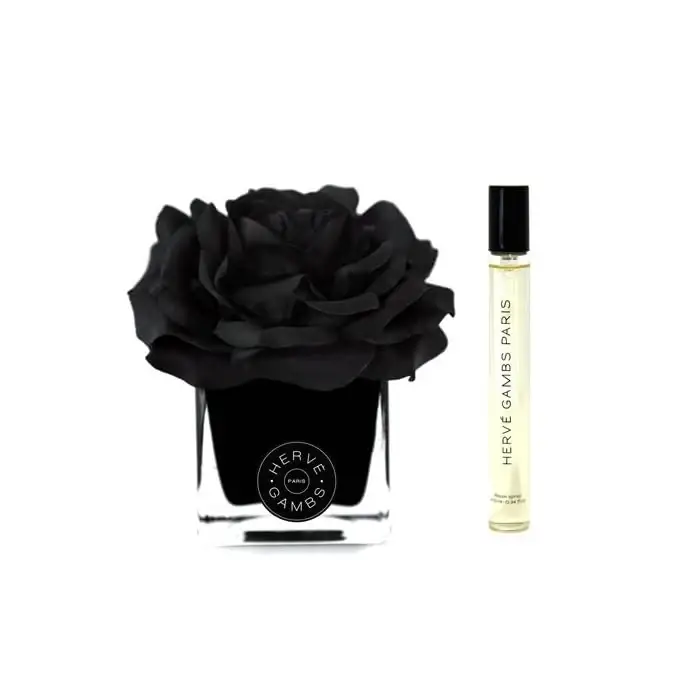 Set Herve Gambs Ombre Patchouli Spray ambiente 10 ml + Nero Couture Fiore Porcellana Aroma Reed Diffusore Nero