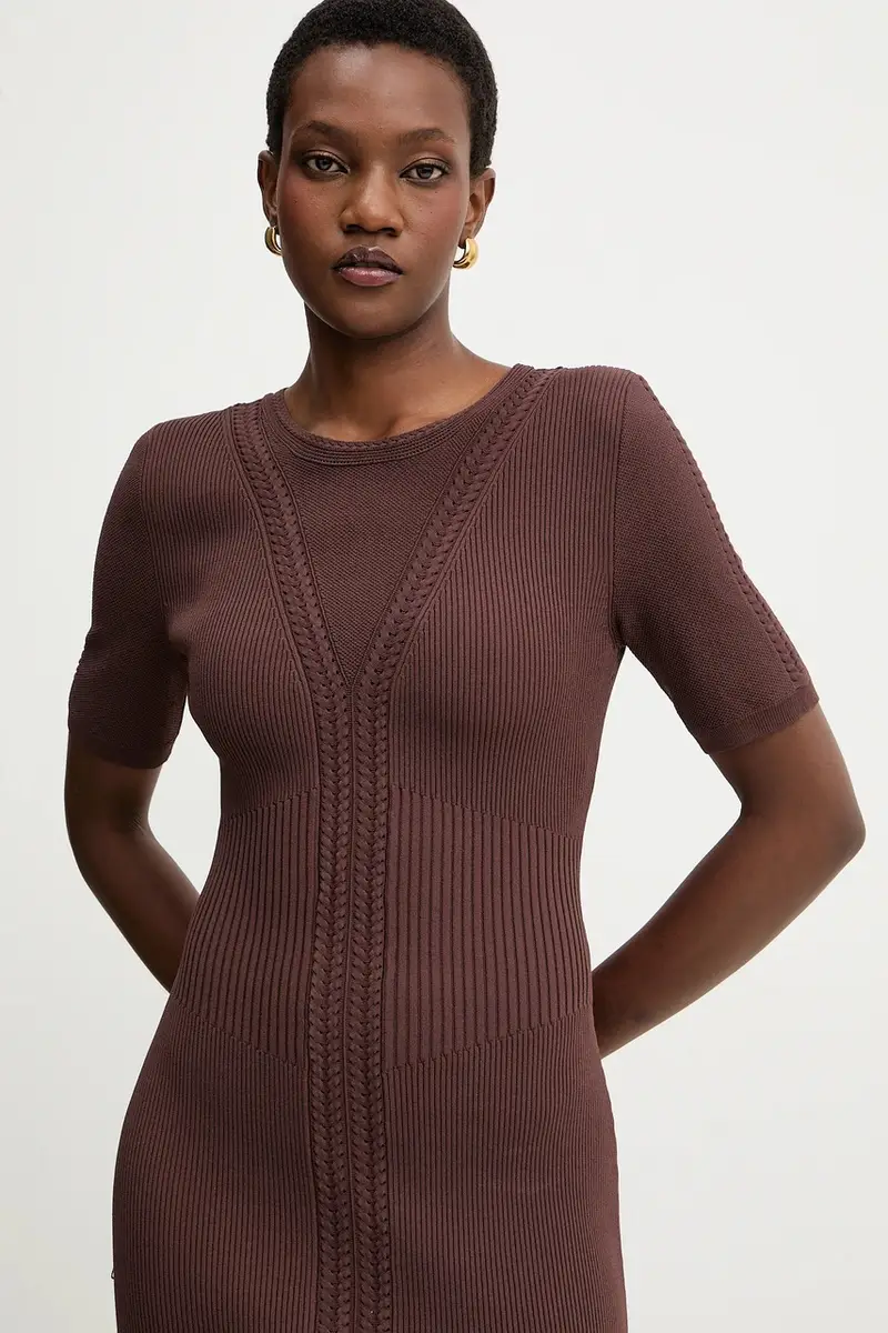 vestito Alina colore marrone DCR8524107 miniatura 4