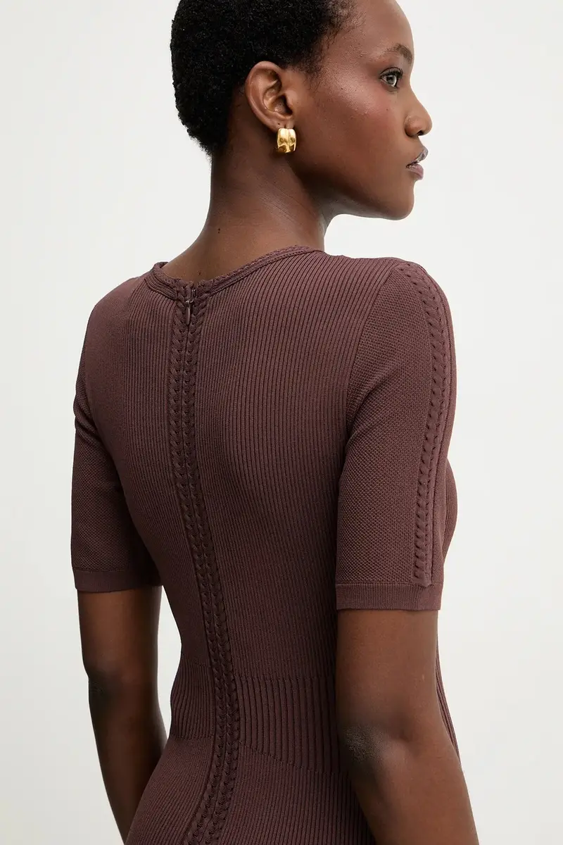 vestito Alina colore marrone DCR8524107 miniatura 5