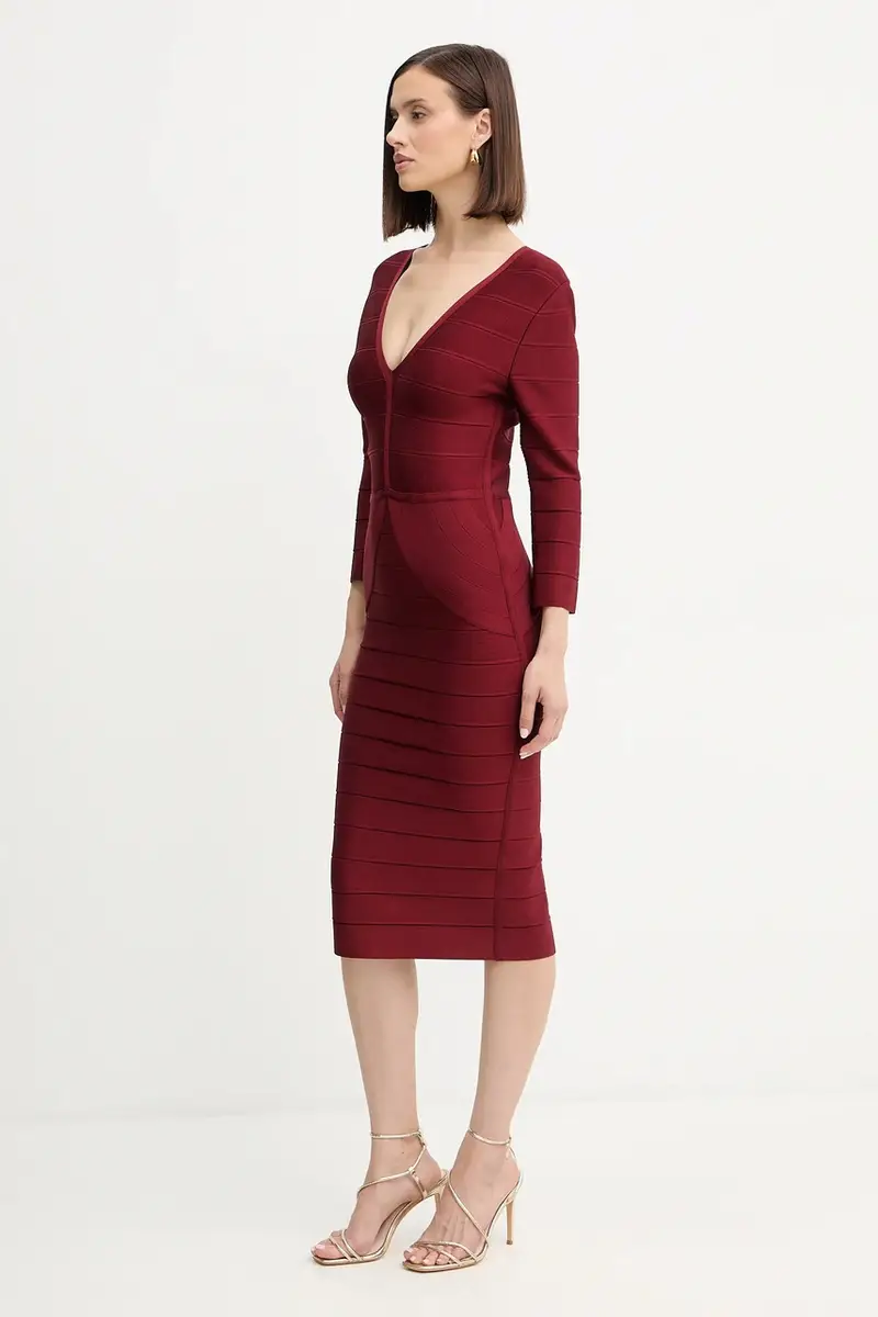 vestito Athena colore granata DRB8536267 miniatura 2