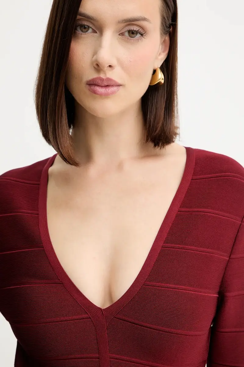 vestito Athena colore granata DRB8536267 miniatura 4