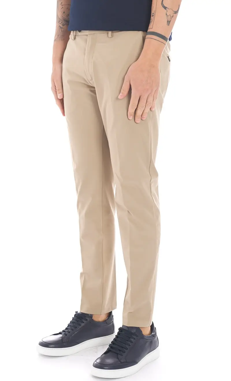 Pantalone tecnico hèskimo con vita elasticizzata, colore sabbia