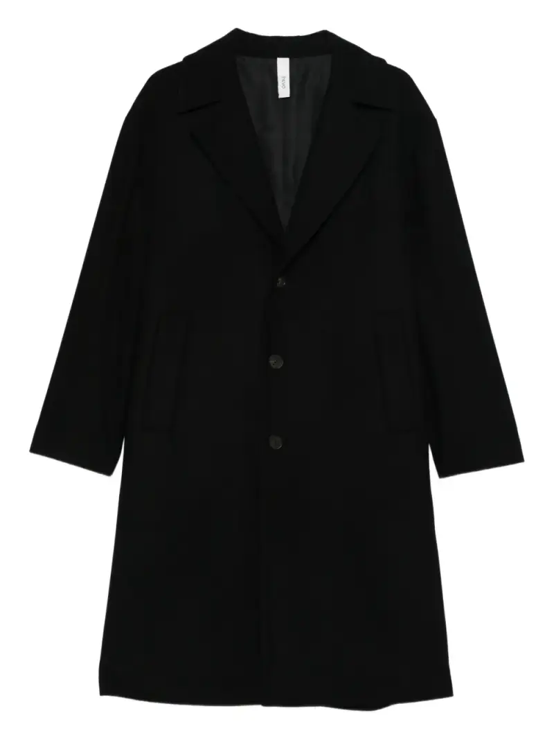 Cappotto monopetto nero