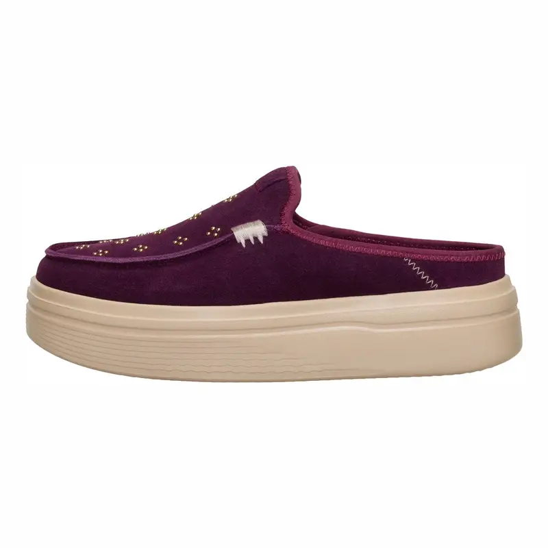 Austin Lift Suede Stud Fig Purple
