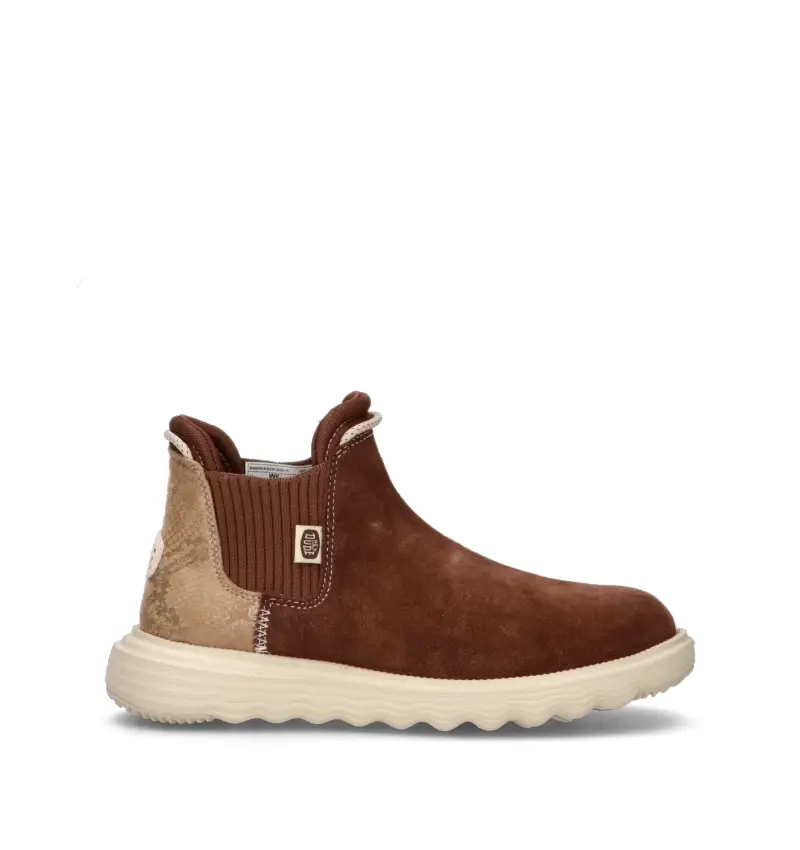 Beatles donna marrone in suede Vario