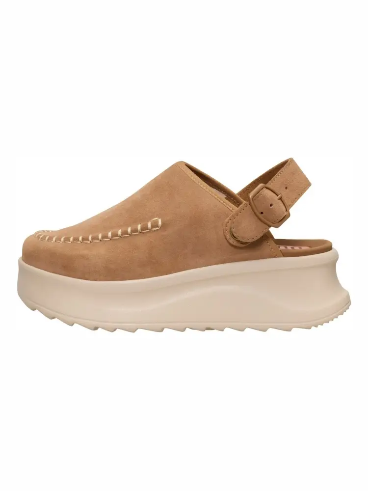 delray clog suede cammello