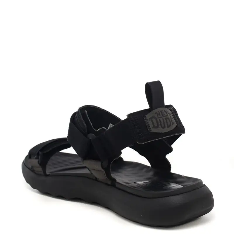 sandali da uomo carsonregolabili con suola in morbida schiuma nero black miniatura 2