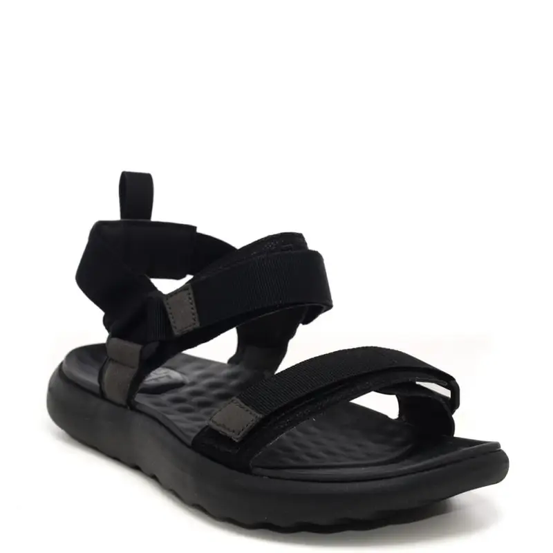 sandali da uomo carsonregolabili con suola in morbida schiuma nero black miniatura 3