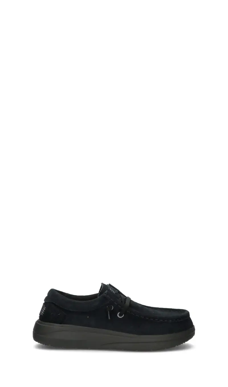 Scarpa barca nera in suede Vario