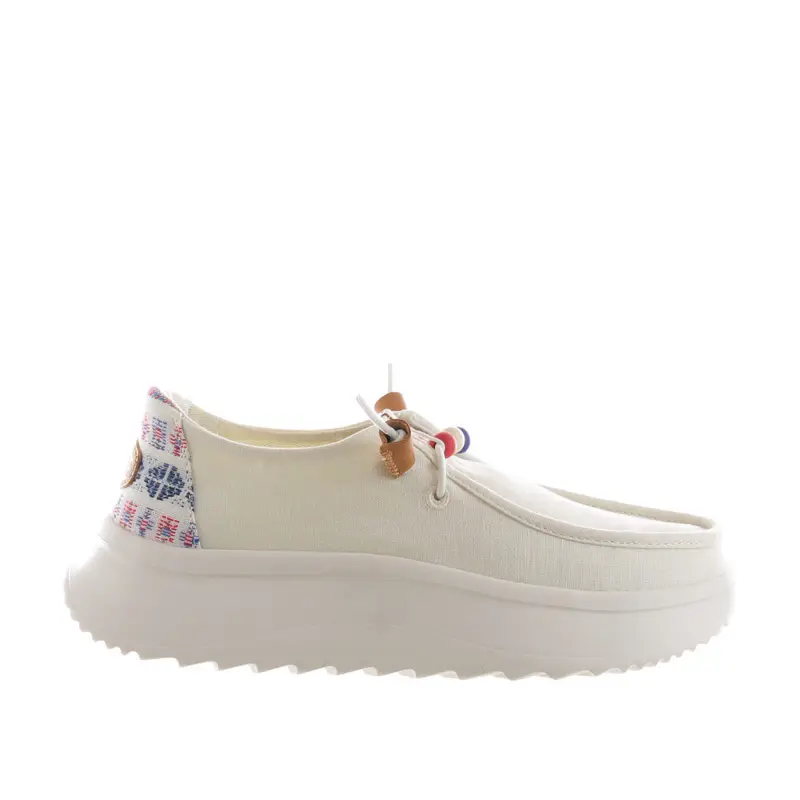 HEY DUDE Sneaker Wendy Peak Bianco Size EU 40