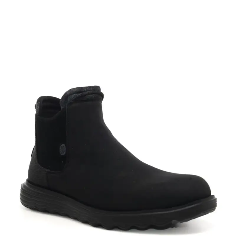 stivaletti da uomo idrorepellenti con suola flessibile e leggera neri miniatura 3