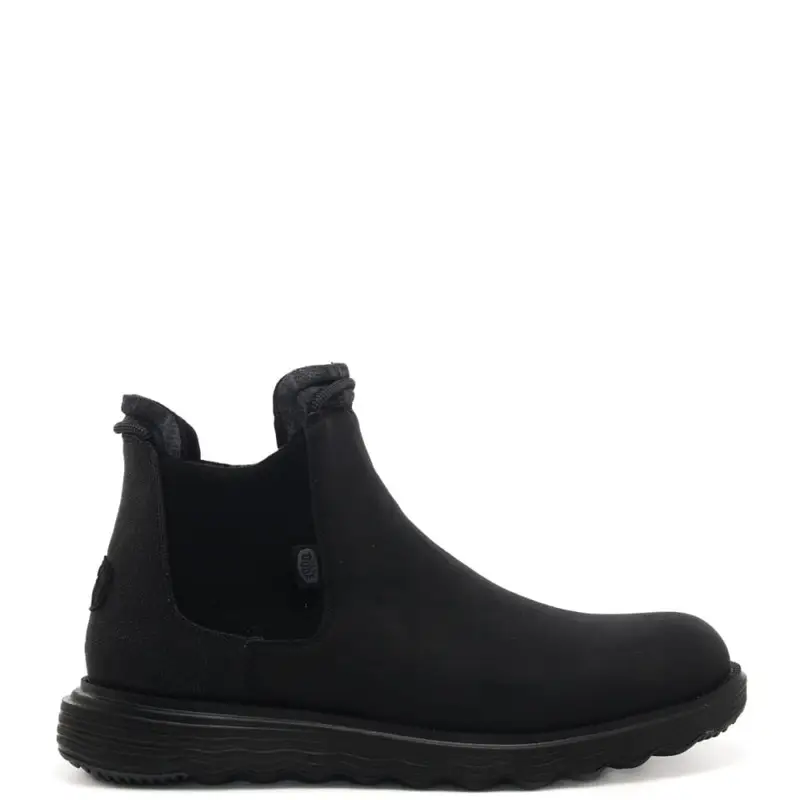 stivaletti da uomo idrorepellenti con suola flessibile e leggera neri