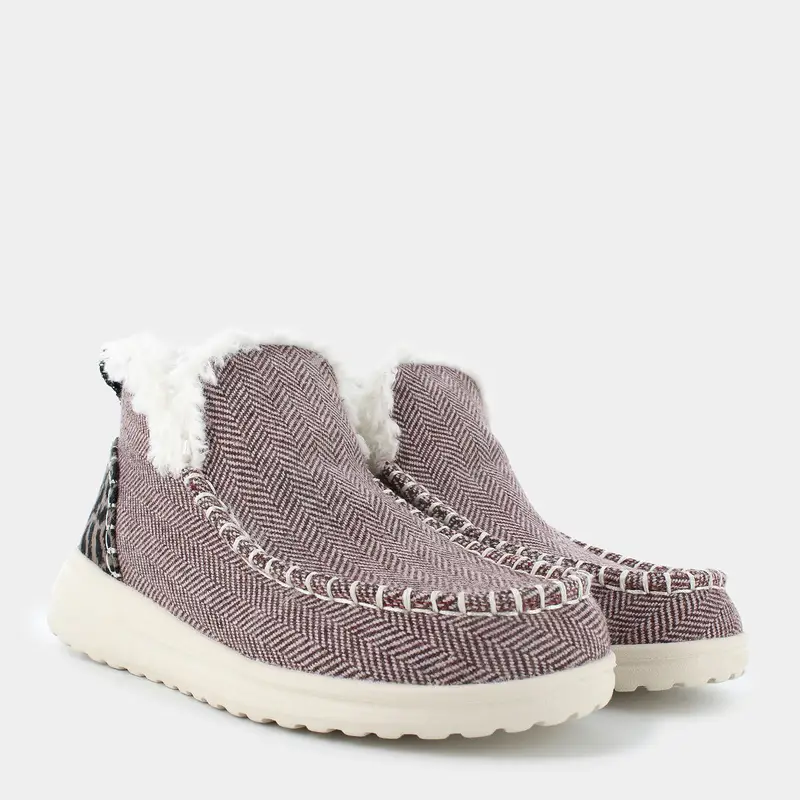 Tronchetti Hey Dude da Donna, bordeaux miniatura 2