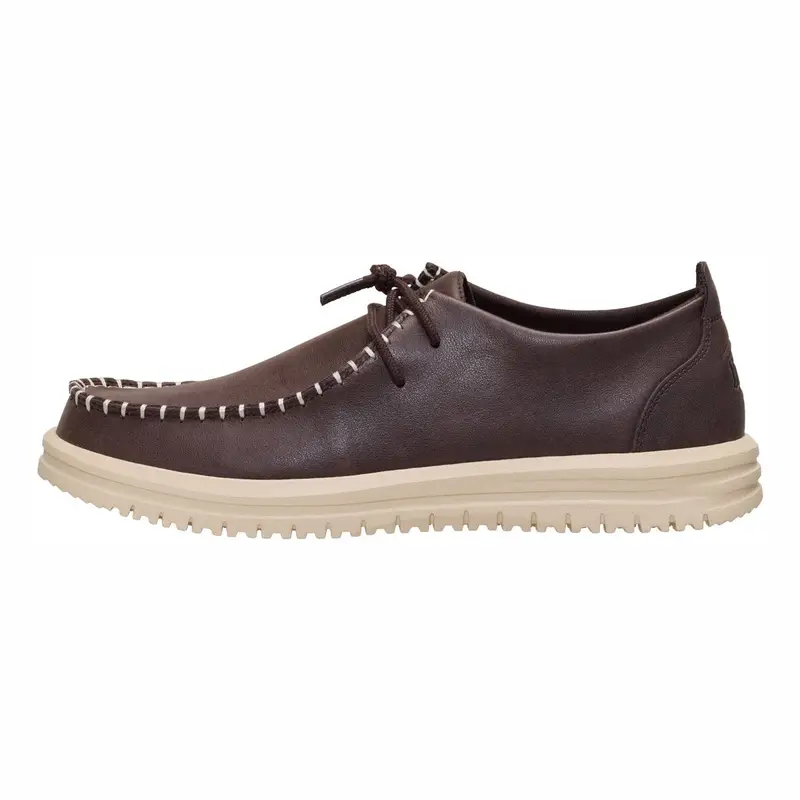 Wally Nxt Moc Leather Mole Brown