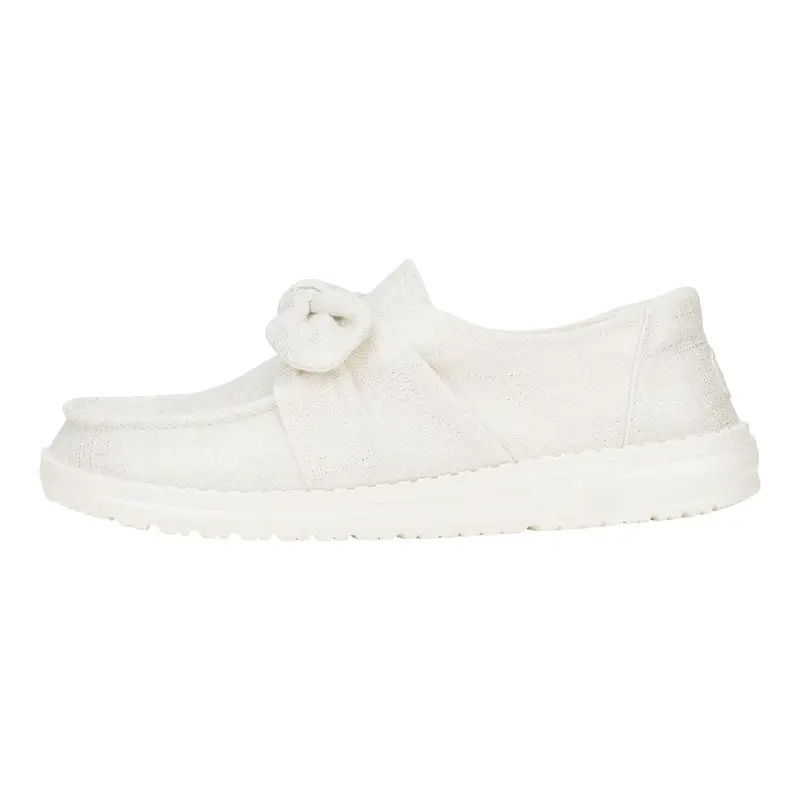 Wendy Bow Shimmer Metallic Silver